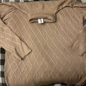 Xl tan turtle neck new with tags